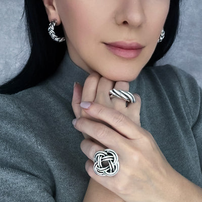 Eternal Knot Mexican Silver Ring
