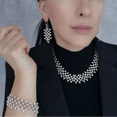 Silver Cascade 3 Piece Set