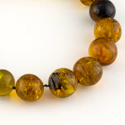 Large Amber Bead Necklace