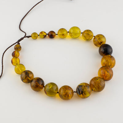 Large Amber Bead Necklace