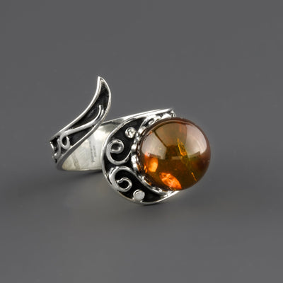 Amber Tide Ring