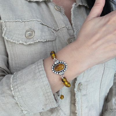 Golden Hour Amber Bracelet
