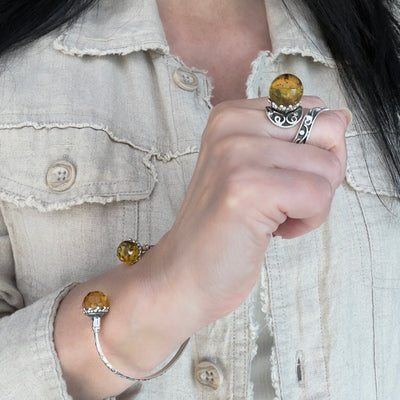 Amber Duet Bangle