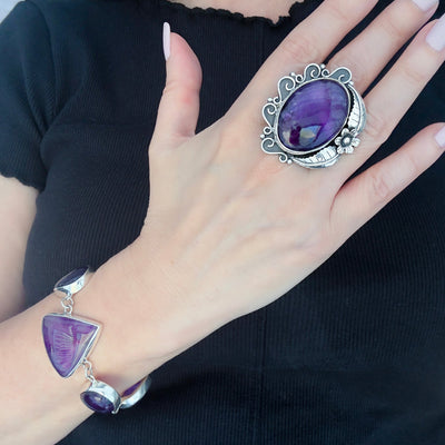Violeta Amethyst Statement Ring