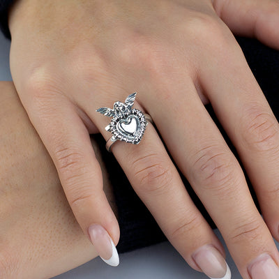 Guardian Love Taxco Silver Ring