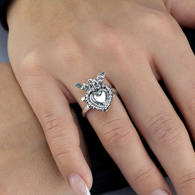 Guardian Love Taxco Silver Ring
