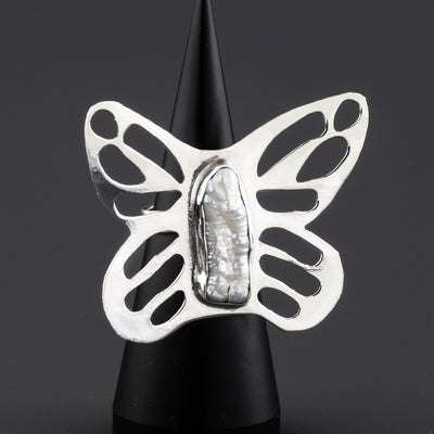 Butterfly Drama Sterling Silver Ring