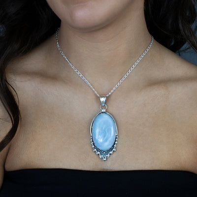 Soft Sky Statement Pendant