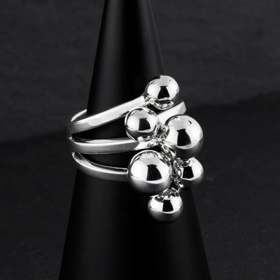 bolita sterling silver statement ring