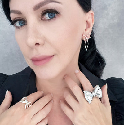 Bow Chic Sterling Silver Ring
