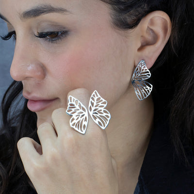 Sterling Silver Butterfly Ring