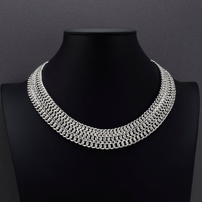 chain reaction chunky silver necklace