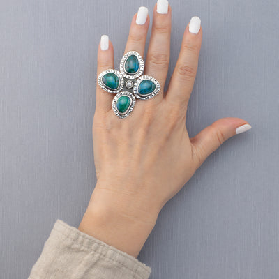 Wild Spirit Large Chrysocolla Ring