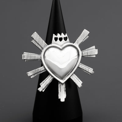 Corazon Ardiente Mexican Silver Ring