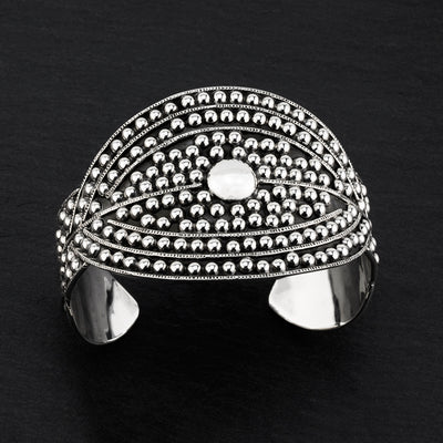 dotted dream Meican silver cuff bracelet
