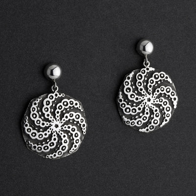 enigma Mexican silver earrings