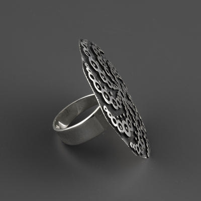 Enigma Sterling Silver Statement Ring