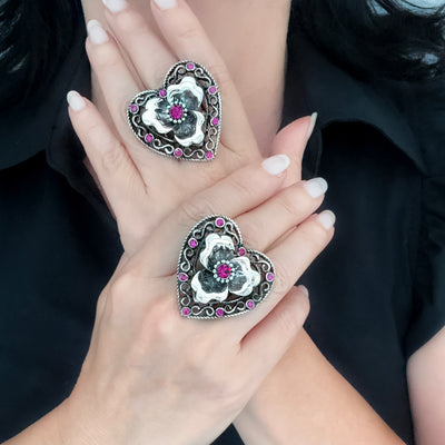 Pink Crush Heart Ring