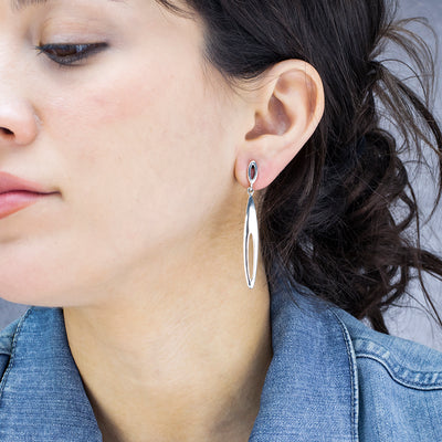 Firelight Drops Sterling Silver Earrings