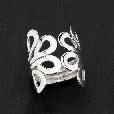 fluid luxe sterling silver ring