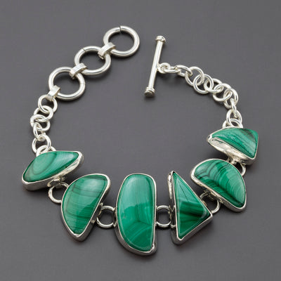 green goddess malachite bracelet