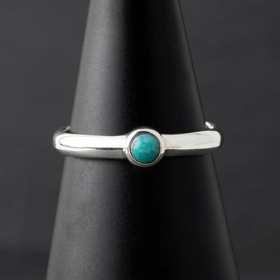 halo pop small turquoise ring