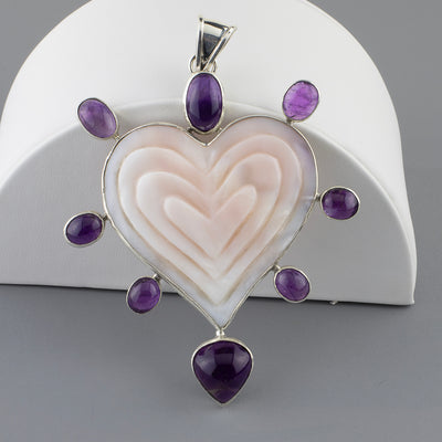Amor Morado Statement Pendant