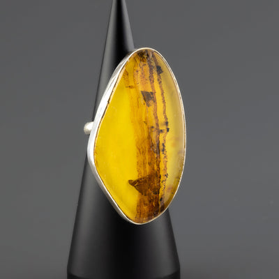 large amber slice ring
