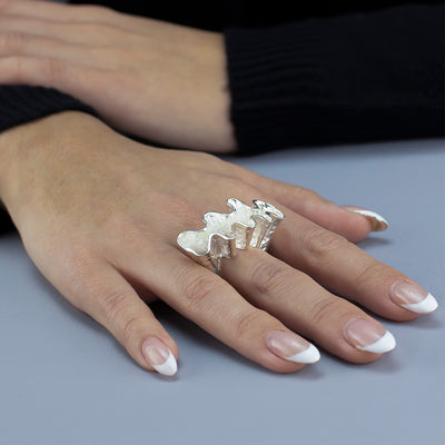 La Ola Chunky Sterling Silver Ring