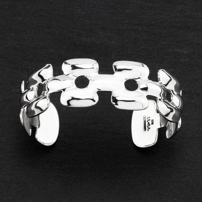 linked allure sterling silver cuff bracelet