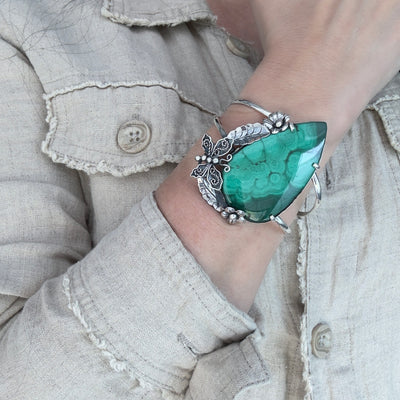 Malachite Magic Cuff Bracelet