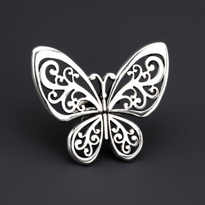 marioposa real oversized sterling silver ring