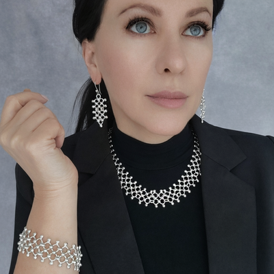 Silver Cascade 3 Piece Set