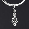 Mexican silver large ball cluster pendant necklace