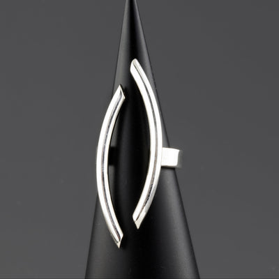 modern sterling silver ring