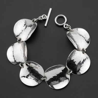modernist muse chunky silver bracelet