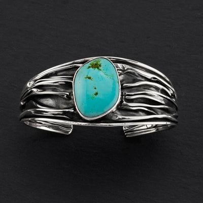 ocean current turquoise cuff bracelet
