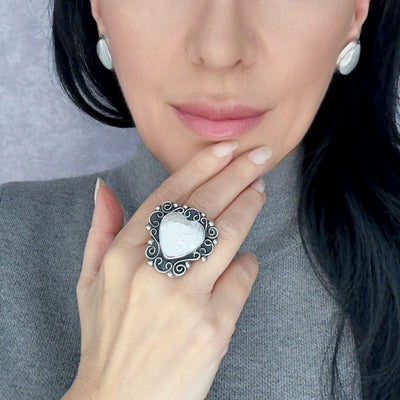 Madre Luna Handmade Silver Ring