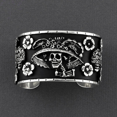 rebel catrina Mexican silver bracelet