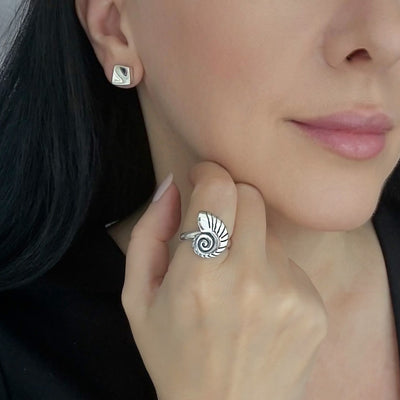 Nautilus Sterling Silver Ring