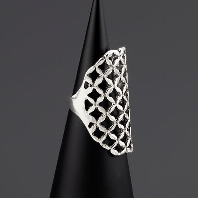 Mesh Drama Sterling Silver Ring