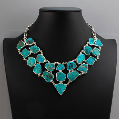 sierra queen turquoise statement necklace