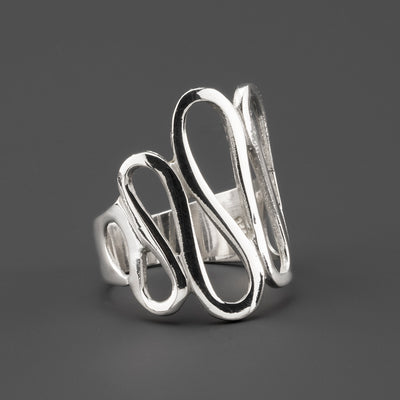 Freeform Sterling Silver Ring