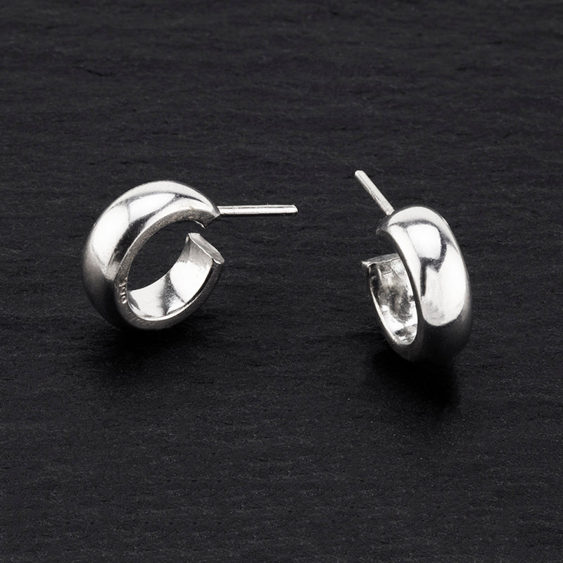 small sterling silver everyday hoop earrings