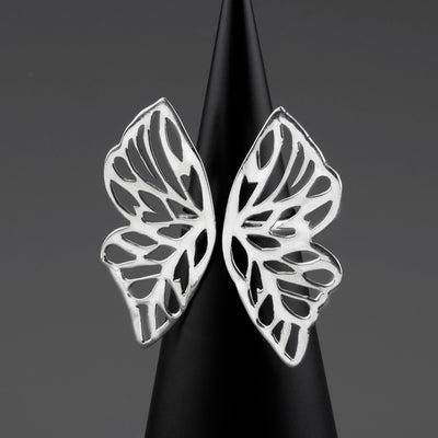 sterling silver butterfly ring