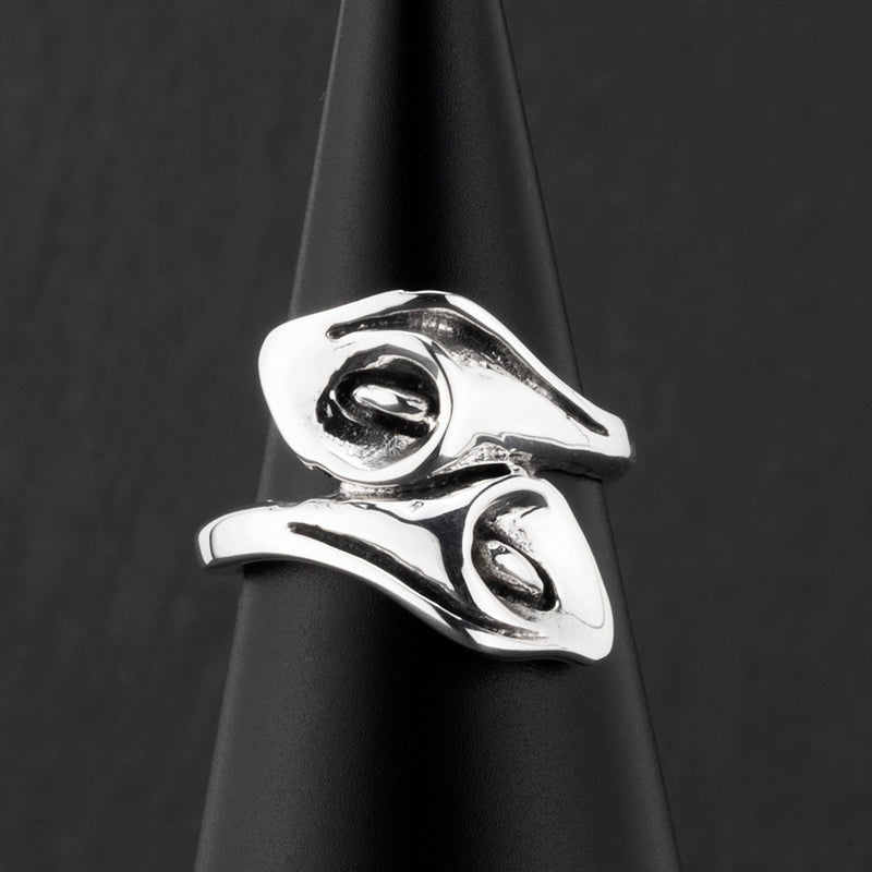 sterling silver calla lily wrap ring