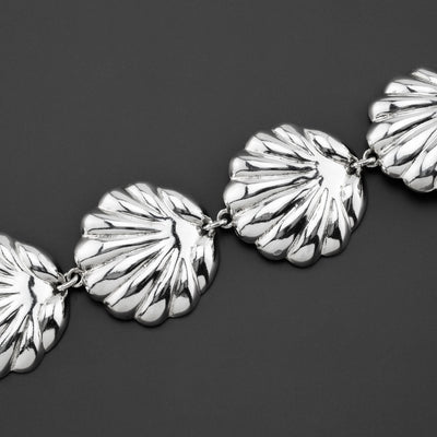 sterling silver seashell bracelet