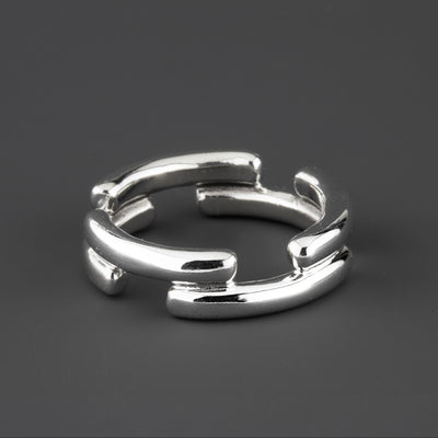 sterling silver split band ring