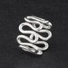 sterling silver wiggle ring