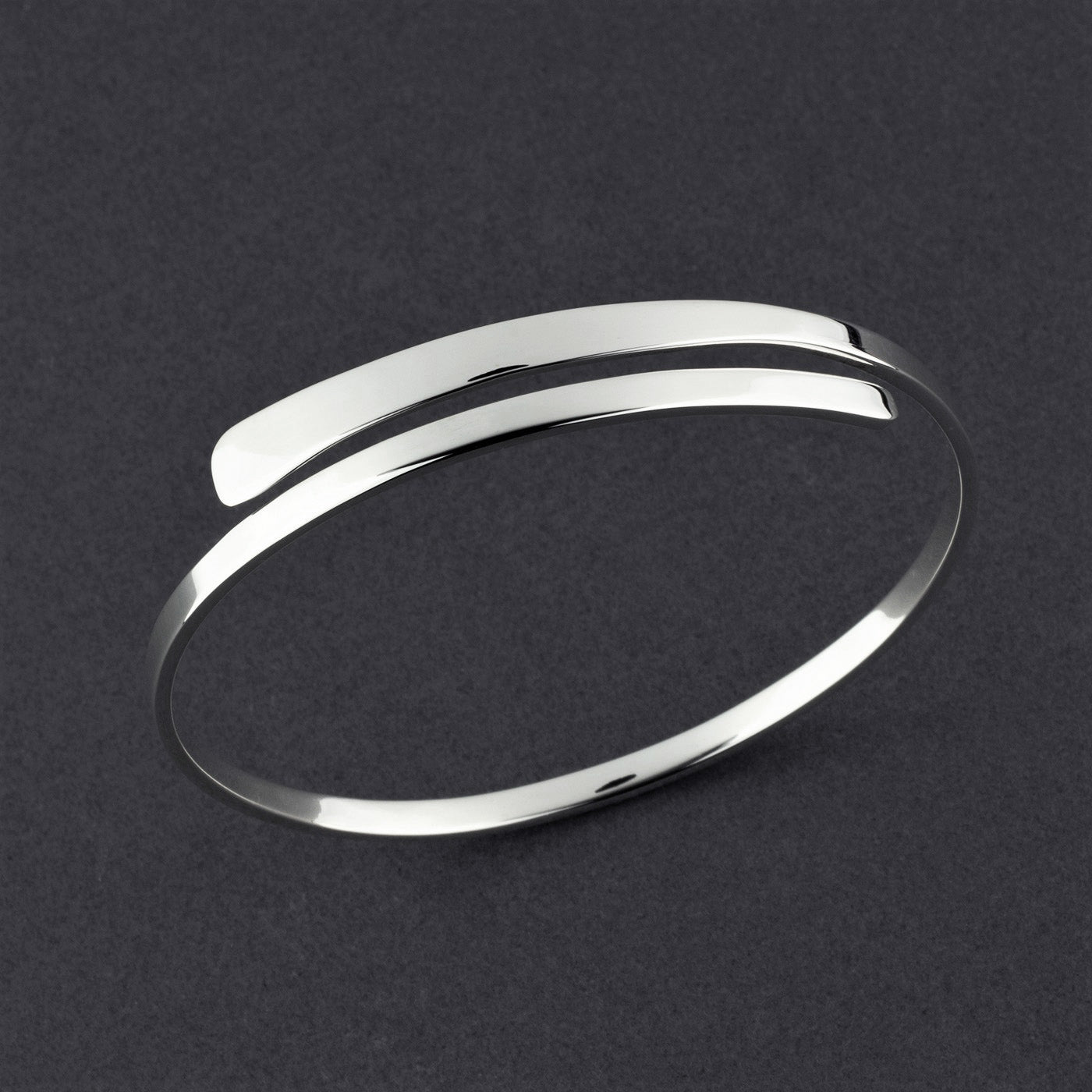 sterling silver wrap bangle bracelet